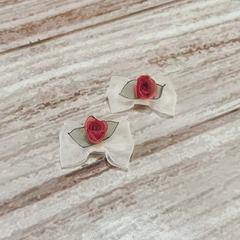 Abrojitos natural con pimpollitos rosa viejo