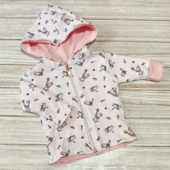Campera reversible conejitos rosa - comprar online