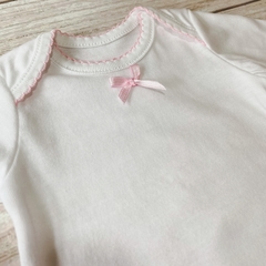 Body corte americano de algodón con Rosa - comprar online