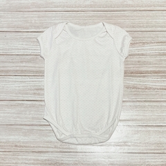 Body blanco con pintitas Celeste