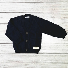 cardigan azul marino tejido en hilo