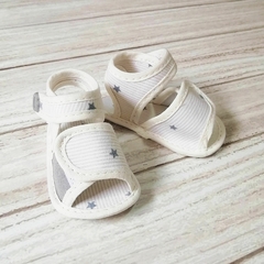 sandalias natural con estrellas