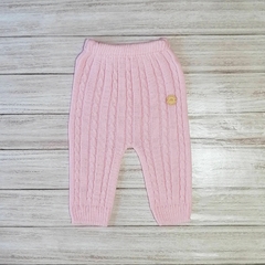 babucha trenzas en rosa bebé