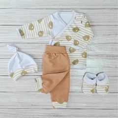 ajuar de bienvenida ositos choco