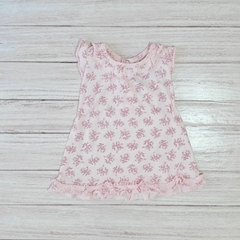 Vestido estampado rosa pálido