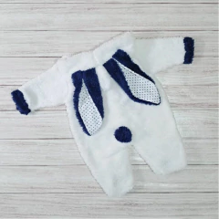 enterito peluche soft blanco & A.marino - comprar online