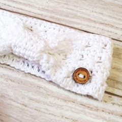 Vincha Tejida Blanca - comprar online