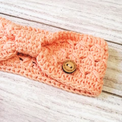 Vincha Tejida Salmón Pastel - comprar online