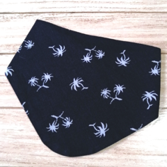 Babero Bandana Palmeritas Azul Marino
