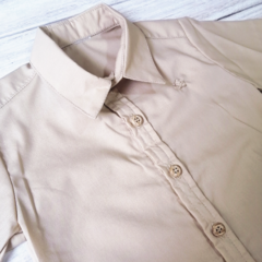 Camisa Manga Corta Mostaza - comprar online