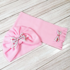 Set Rosa - moño Rayadito