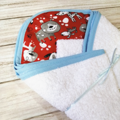 Toallon con capucha animalitos - comprar online