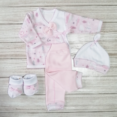 Ajuar de bienvenida nórdico en rosa
