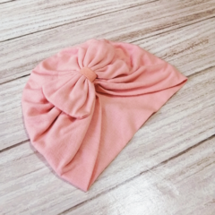 turbante en salmón