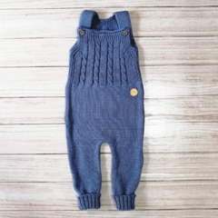 jardinero tejido trenzas blue jeans