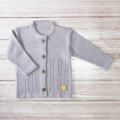 saco tejido mimo en gris