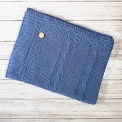 manta tejida blue jeans
