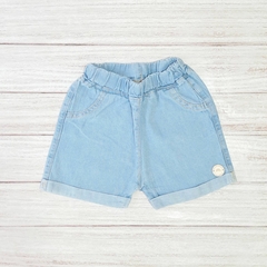 short de jeans en celeste