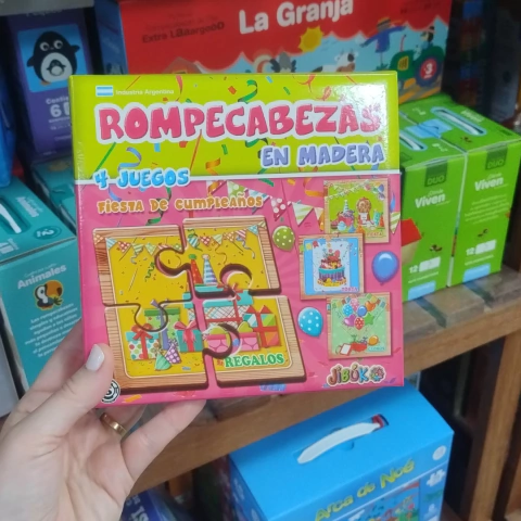 ROMPECABEZAS EN MADERA FIESTA DE CUMPLEAÑOS