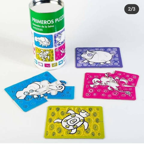 PRIMEROS PUZZLES ANIMALES DE LA SELVA