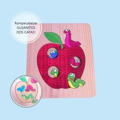 MANZANITA CON GUSANITOS