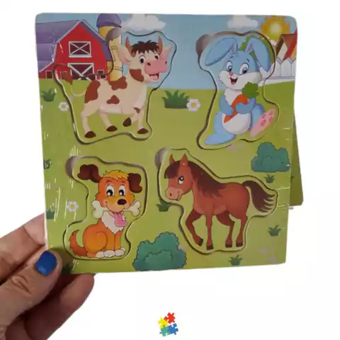 ENCASTRE GRANJA (4 animalitos) -