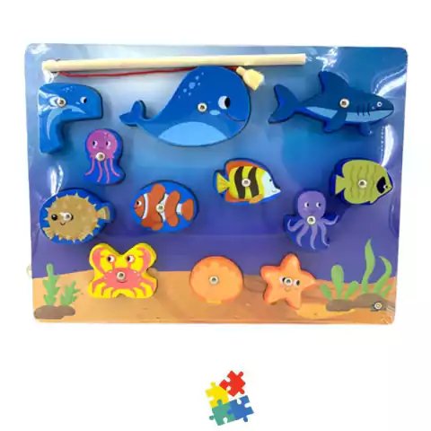 JUEGO DE PESCA CON IMAN "BALLENA"