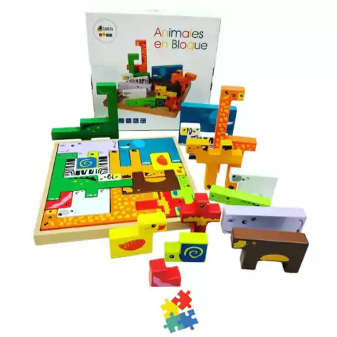 ROMPECABEZAS BLOQUES DE ANIMALES