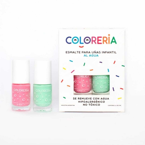SET X 2 ESMALTES AL AGUA CONFETTI SANDÍA - comprar online