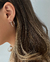 Argola redonda - fio quadrado - 2,2 cm - fecho torção - em Prata 925 - comprar online