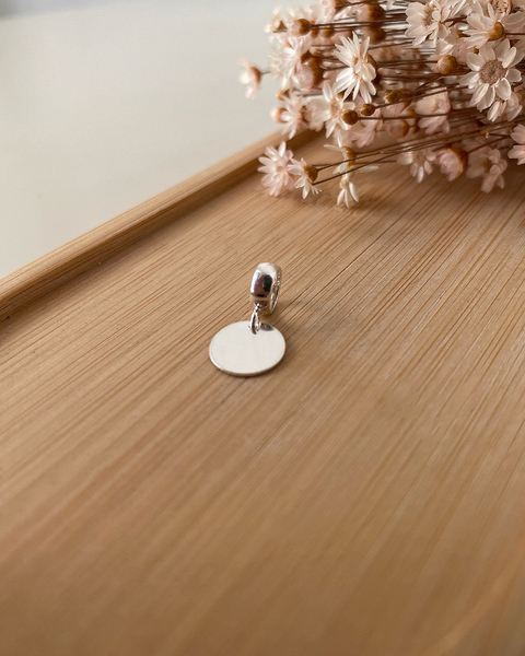 Berloque personalizável - medalha de 9,5 mm - PRAZO DE ATÉ 3 DIAS ÚTEIS PARA PRODUÇÃO (LEIA A DESCRIÇÃO) - comprar online