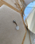 Piercing para umbigo - coração vazado - 6 mm x 7 mm - Haste em aço cirúrgico e topo em Prata 925