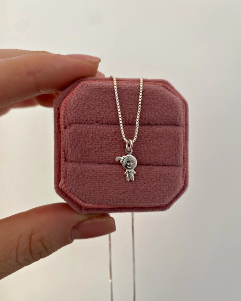 Colar Filha - 1 cm em Prata 925 - comprar online