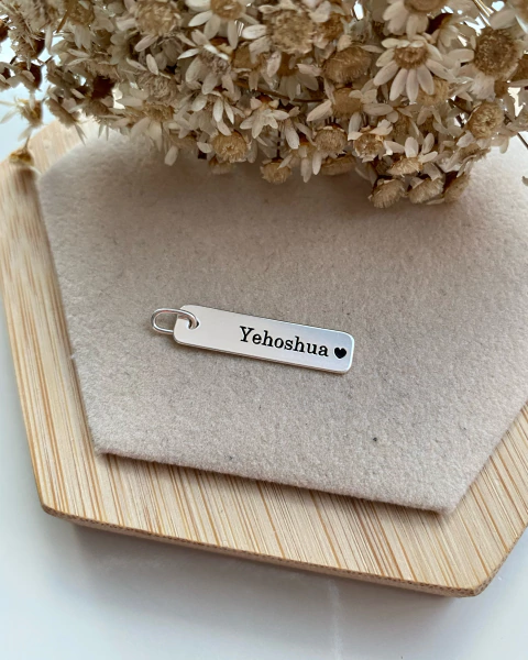 Pingente Placa - Yehoshua