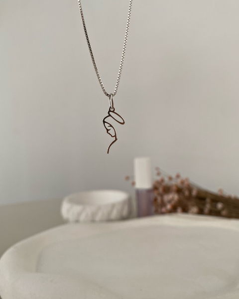 Colar Nossa Senhora - vazado - 1,7 cm - em prata 925