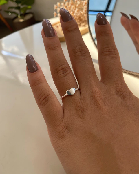 Anel coração liso - comprar online