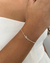 Pulseira triângulo com corrente elos quadrados - comprar online