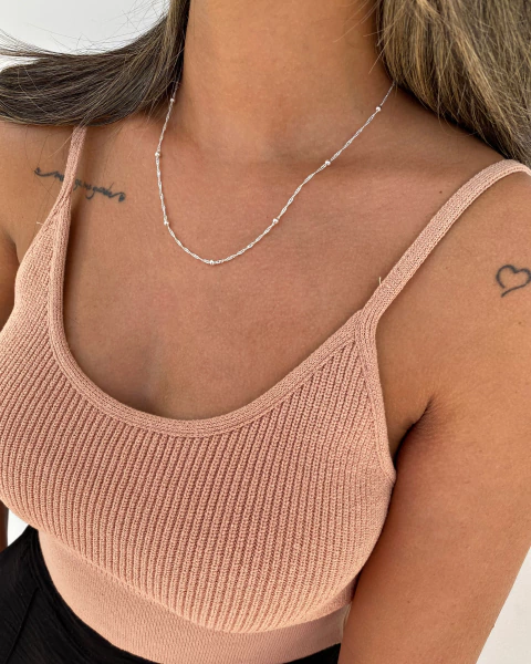 Corrente Singapura com bolinhas - 45 cm