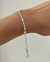 Pulseira dois fios - 18 cm - em Prata 925 - comprar online