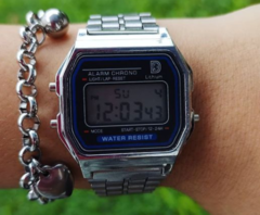 RELOJ BARITA PLATEADO DIGITAL