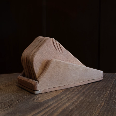 Set x6 Tablas Triangulares Porción de Pizza en Cajón de Algarrobo - comprar online