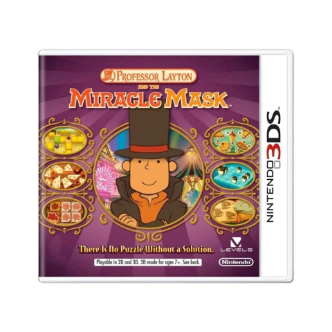 JOGO PROFESSOR LAYTON AND THE MIRACLE MASK SEMINOVO - 3DS