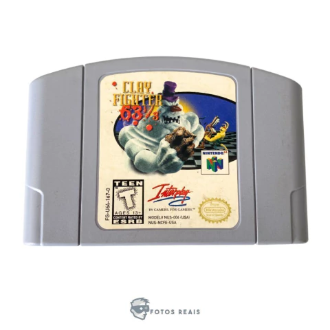 JOGO CLAY FIGHTER 63 1/3 SEMINOVO - NINTENDO 64