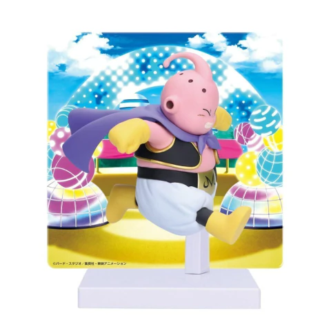 ACTION FIGURE BANPRESTO DRAGON BALL DAIMA MAJIN BUU COM PAINEL (LACRADO) NA CAIXA - BANDAI