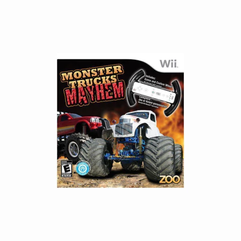 JOGO MONSTER TRUCKS MAYHEM (CAPA DURA) SEMINOVO - WII