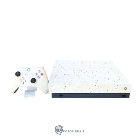 CONSOLE XBOX ONE X 1TB EDIÇÃO ESPECIAL HYPERSPACE SEMINOVO - MICROSOFT