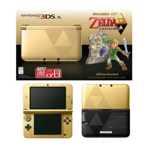 CONSOLE NINTENDO 3DS XL LIMITED EDITION BUNDLE THE LEGEND OF ZELDA A LINK BETWEEN WORLDS NA CAIXA (LACRADO) - 3DS
