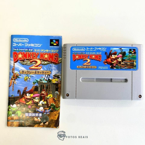 JOGO SUPER DONKEY KONG 2 + MANUAL SEMINOVO - SUPER FAMICOM