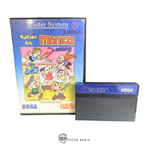 JOGO TURMA DA MÔNICA EM: O RESGATE NA CAIXA SEMINOVO - MASTER SYSTEM