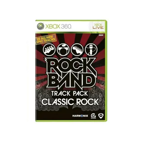 ROCK BAND TRACK PACK: CLASSIC ROCK (LACRADO) SEMINOVO - XBOX 360
